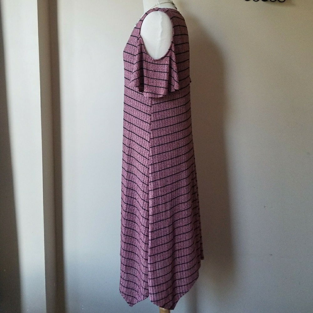 Apt. 9 Women's Striped Cold Shoulder Dress - Picture 4 of 8